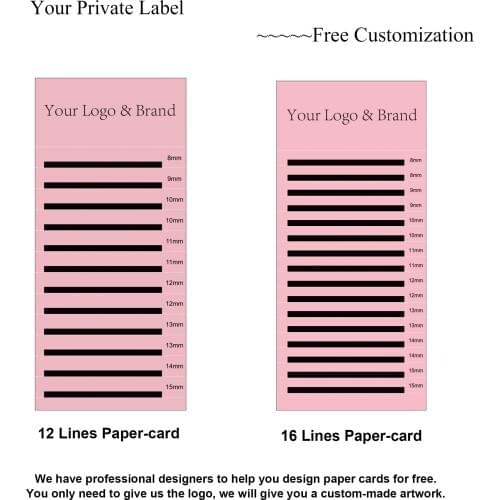 Your Own LOGO Private Label Eyelash Extension Free Design Individual Classic Silk Natural Premium Lashes 100% Hand-made All Size