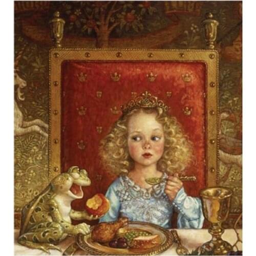 Frog prince patterns Counted Cross Stitch 28CT DIY Chinese Cross Stitch KitS Embroidery Needlework Sets