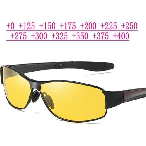 Men Progressive Magnifying Reading SunGlasses Men Women Metal Frame Bifocal Presbyopia Hyperopia Glasses Diopters 1.0-3.5 NX