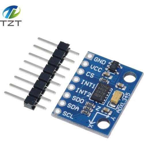 TZT GY-291 ADXL345 Digital triaxial acceleration of gravity inclination Module IIC / SPI transmission