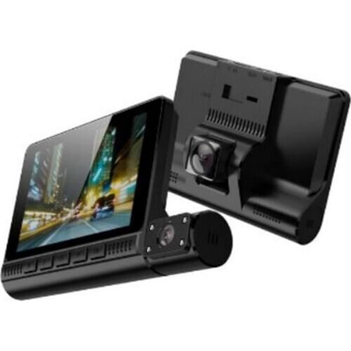 4-inch Three-lens Dash Cam 30FPS Car DVR Dual-recording Motion Detection Dash Camera1080P HD 170 Degree Loop Recording Dashcam