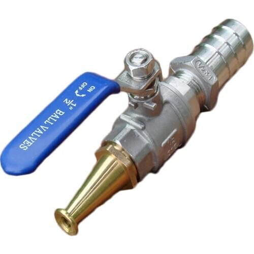 Water Gun Sprinkler 304 Stainless Steel Ball High Pressure Car Wash Sprinkler Valve Switch Brass Household Fire Sprinkler