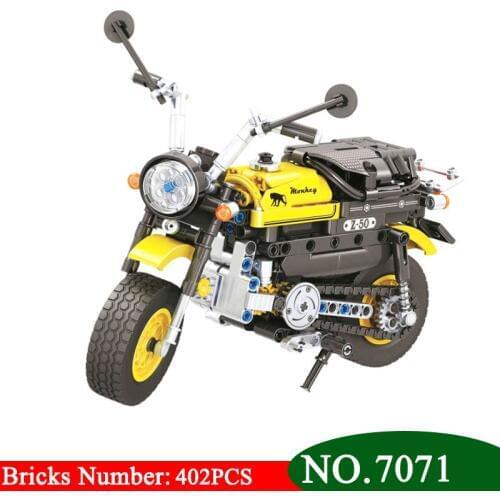 Winner 7071 402pcs Technic Mini Motorcycle Motorbike building block diy Brick Model Bricks Intelligent Toys for Children