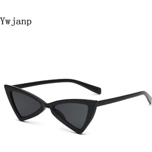 Ywjanp Fashion Cat Eye Sunglasses Women Brand Designer Vintage Retro Sun glasses Female Fashion Cateyes Sunglass UV400 Shades