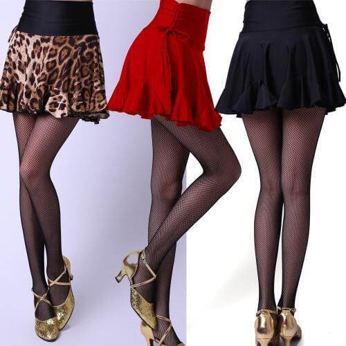 Black Red Latin Dance Skirts For Woman Sexy Costumes Lady Latin Skirt Women Clothes For Salsa Cha Practice Wear Clothes 3 Colors