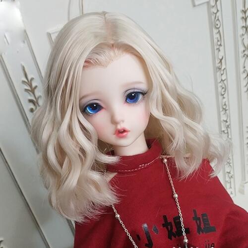 1/3 1/4 Bjd Wig High Temperature Wavy Wire Bjd Wig SD For BJD Doll Wig