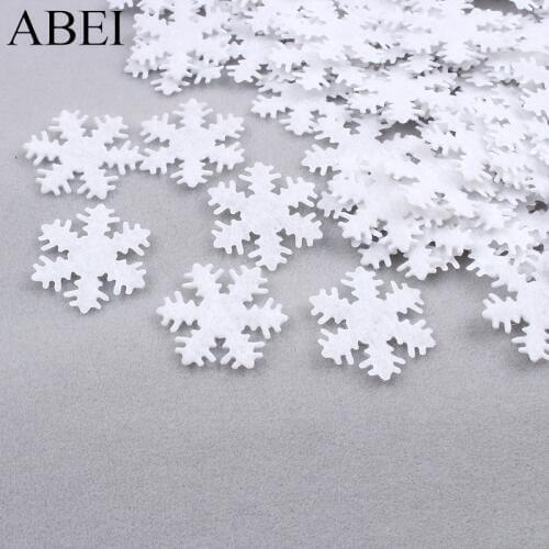 200pcs/lot White Snowflake Pads for Handmade Project Wedding Party Decoration DIY Cards Ablum Gift Box Ornaments Stick On Patch
