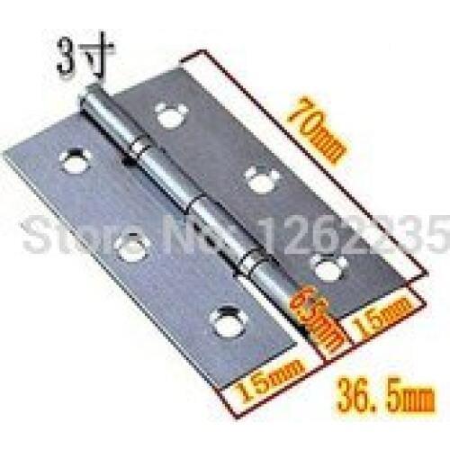70 * 36.5mm Home Hardware Stainless Steel Hinge 70 muffler hinge Small hinge axis with 3-inch
