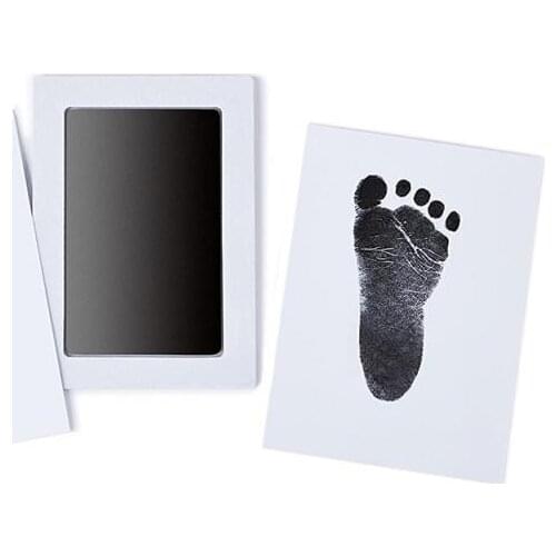 Safe Non-toxic Baby Footprints Handprint No Touch Skin Inkless Ink Pads Kits for 0-12months Newborn Pet Dog Paw Prints Souvenir