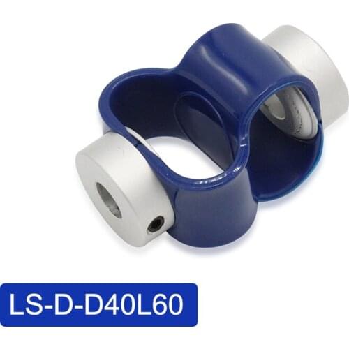 LONGWE LS-D-D40L50 L60 Double Loop Couple Flexible Alumnum Alloy Encoder Coupling