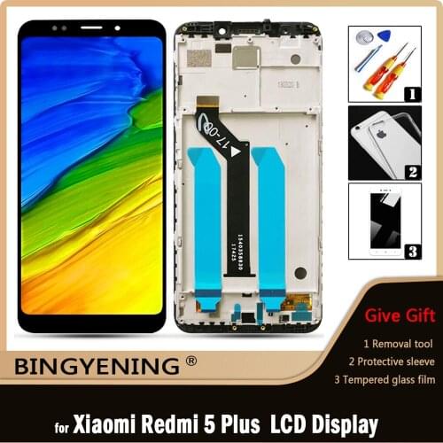 Original For Xiaomi Redmi 5 Plus LCD Display Screen Touch Digitizer Assembly For 5.99 inch Xiaomi Redmi 5plus Phone With Frame