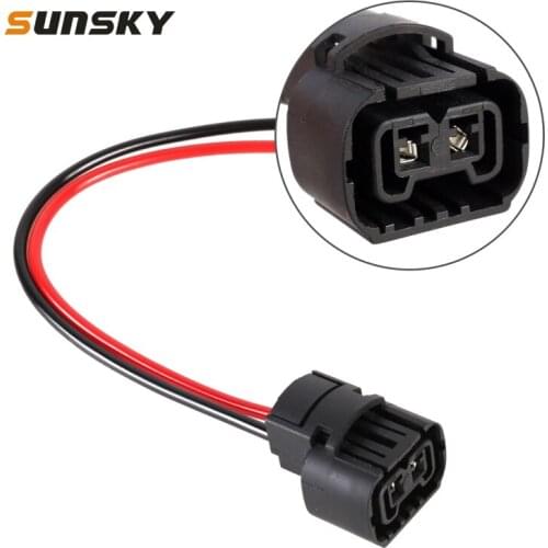 2 PCS H16 Bulb Holder Base Female Socket with Cable