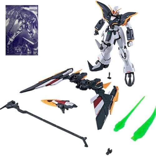 BANDAI PB Gundam Deathscythe EW MG 1/100 Roussette Unit Equipment Model Kids Assembled Toy Robot Anime Action Figure Collections