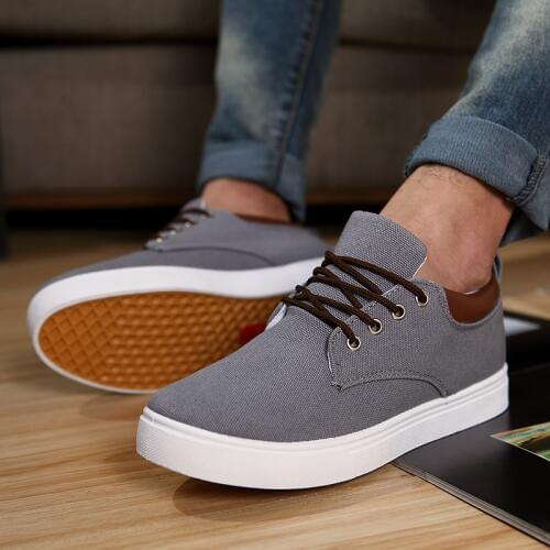 Men Spring Summer Skateboarding Shoe Casual Canvas Shoes Fashion Height Increase Sport Men Shoes Flats Boys Outdoor Sneakers