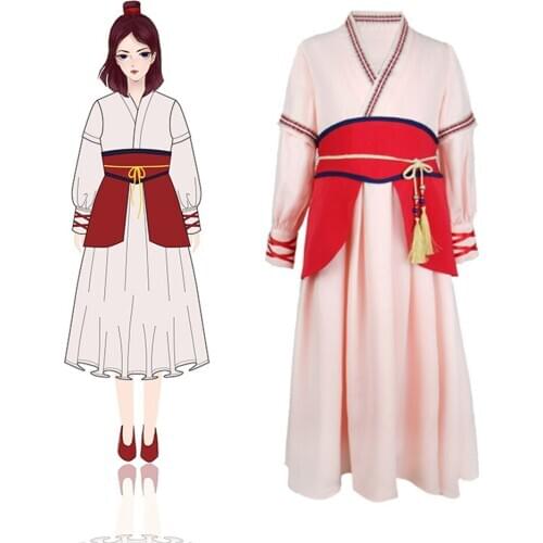 Chinese Ancient Costume Girls Princess Molan Dress Cosplay Frock Kids Party Halloween Clothing Children Role Play Molan Vestido