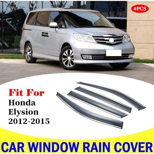 For Honda Elysion 2012-2015 window visor car rain shield deflectors awning trim cover exterior car-styling accessories parts