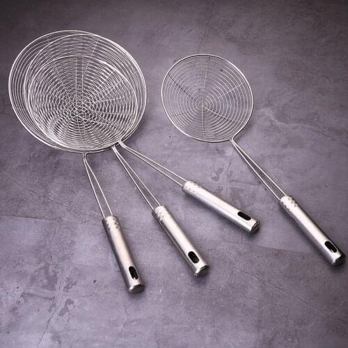 No magnetic stainless steel hot pot wire strainer scooped noodles dumplings fried mala hot for home use