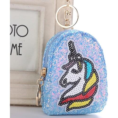 Coin Purse Mini Cute Girl Heart Small School Bag Keychain Zipper Coin Purse