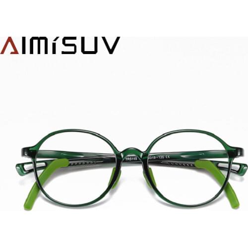 Fashion Round Blue Light Blocking Glasses Kids TR90 Flexible Optical Frame Computer Gaming Eyeglasses Childrens Girls Boy UV400