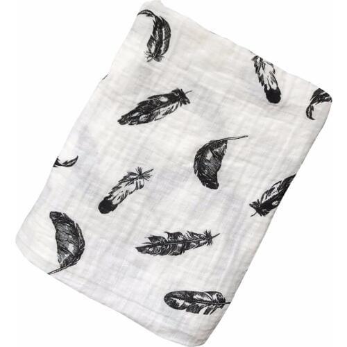 New Muslin Summer Infant Geometry Muslin baby Swaddle blanket Newborn Baby Bath Towel Swaddle Blankets Baby Blanket 110*110cm