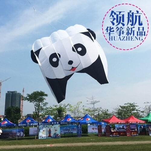 Inflatable large pilot kite panda software cerf volant led kite flying ripstop windsock windsocks spinner toutdoor fun toys bar