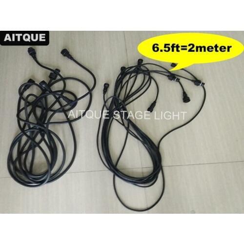 Outdoor led extension cable 3 pin led cable 2meter ip65 cables 6.5ft dmx cable