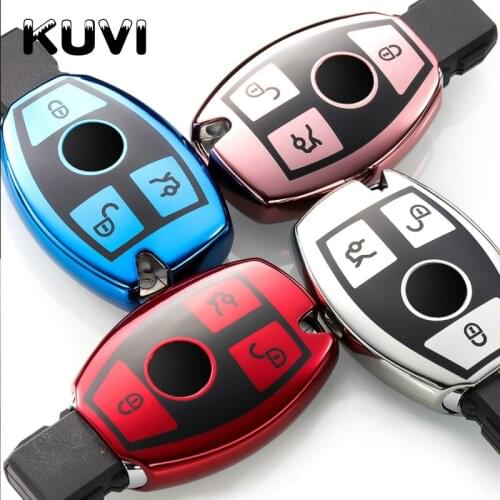 New Soft TPU Car Remote Key Case Full Cover Shell Fob For Mercedes Benz A B C R G Class GLK GLA w204 W251 W463 W176 AMG Keychain