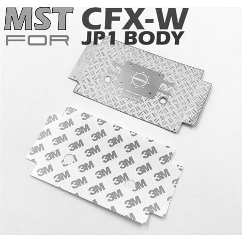 Upgrade Metal Rear Bucket Plate Decorative Board for MST CFX-W JP1 RC Car Accessories Parts