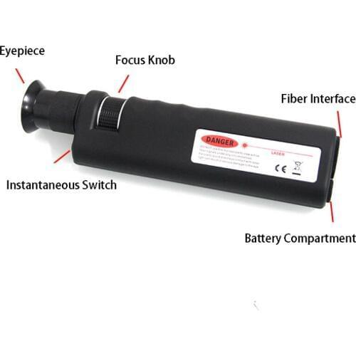 Promotion Price 400X Magnification Fiber Optic Inspection Optical Microscope Handheld with 1.25 & 2.5mm Adapters
