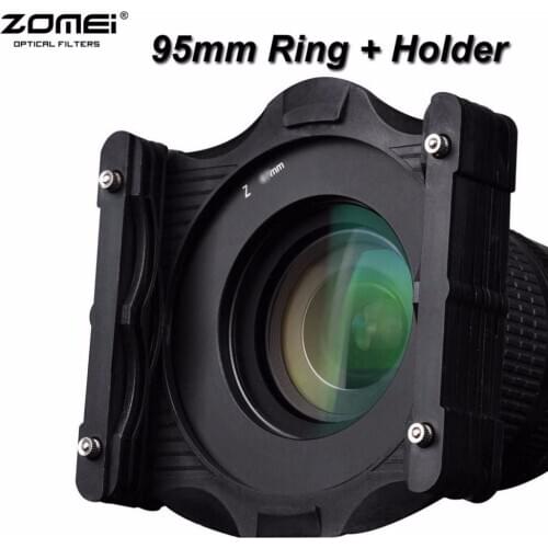 Zomei 95mm Adaptor Ring + Square Filter Holder Support Kit for Lee Singh-Ray Cokin Z-Pro Hitech 4x4" 4x6" 100x100mm 100x150mm