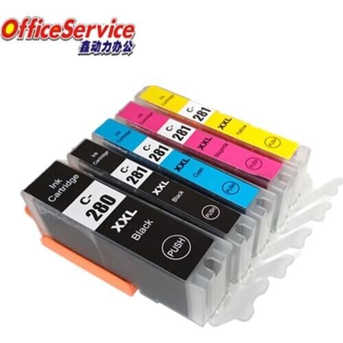 PGI-280 CLI-281 PGI280XL Compatible ink Cartridge For Canon TS702 TR7520 TR8520 TS6120 TS6220 TS6320 printer