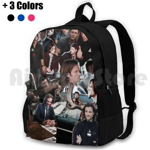 Sam & Dean Winchester / Jensen Ackles & Jared Padalecki-Supernatural Outdoor Hiking Backpack Waterproof Camping Travel