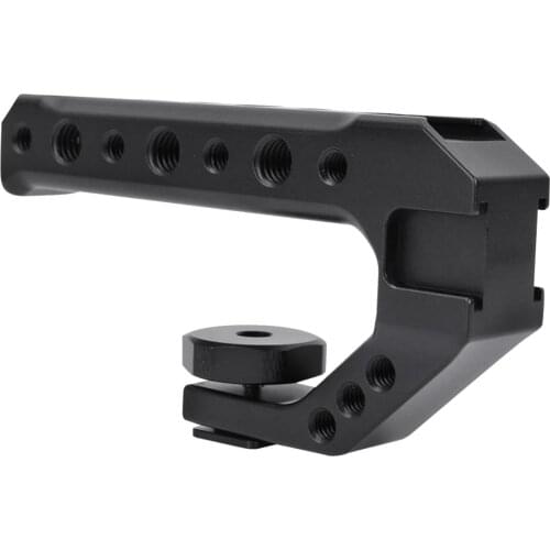 Camera Handle Grip Universal W / 3 Cold Shoe Adapters LED Light