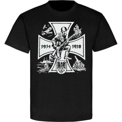 WW1 German Veteran 1914-1918 Army, Navy, Cavalry, Artillery T-Shirt. Summer Cotton Short Sleeve O-Neck Mens T Shirt New S-3XL