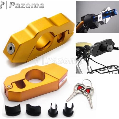 Motorcycle Handlebar Lock Brake Throttle Grip Security Safety Lock Fit Scooter ATV Dirt Street Bikes Mopeds Anti Theft Grip Lock