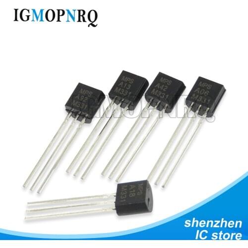 100pcs MPSA42 MPSA13 MPSA92 MPSA18 Z0103MA Z0607MA BT169D BT131-600 A42 A13 MPSA06 0103MA Z0103 Z0607 0607MA 131-600 transistor