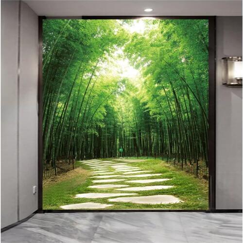 Beibehang Custom wallpaper 3d photo mural fresh greenway entrance aisle decorative wallpapers for living room 3d papel de parede