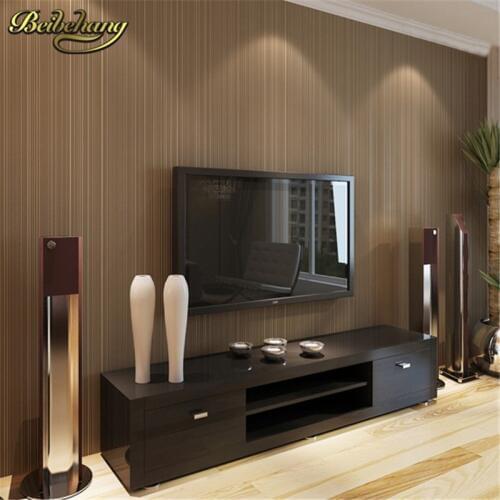 Beibehang stripes papel de parede 3d Wallpaper Roll flower floral Non Woven wallpaper for bedroom living room home decoration