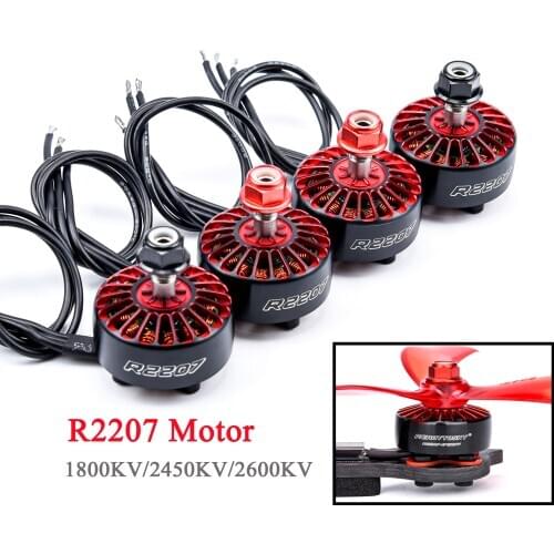 4PCS/LOT R2207 2207 1800KV 2450KV 2600KV Brushless Motor CW / CCW for RC FPV Racing Drone Quadcopter Frame