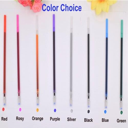 50 pcs colored 13cm 5.1inch long high quality ink refill as water washable marker for cross stitch tools erasable pen for art