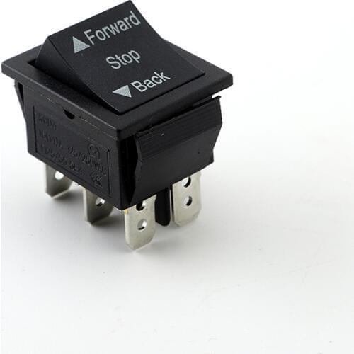 6 Pin 3 Position Boat （On）Off-（On） Momentary Rocker Switch DPDT 16A 250V AC 20A 125VAC