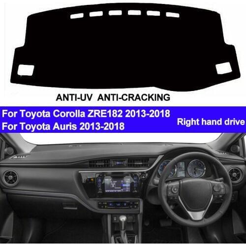 TAIJS For Toyota Corolla Auris ZRE182 2013 2014 2015 2016 2017 2018 Dash Mat Dashboard Cover Sun Shade Carpet Auto Car Styling