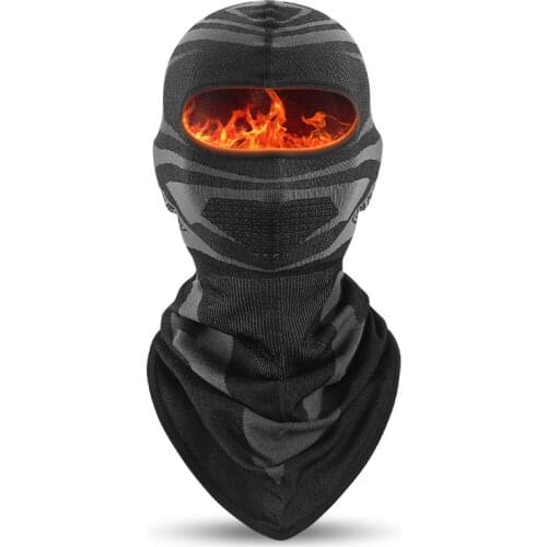 Winter Warmer Balaclava Motorcycle Cycling Helmet Liner Full Face Cover Cold Weather Elastic Windproof Breathable Men Hood Hat
