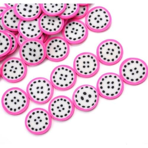 18mm 30Pcs/Lot Fruit Shape Clay Spacer Beads Charm Polymer Clay Beads For Jewelry Making DIY Bracelet Accessories Without Hole