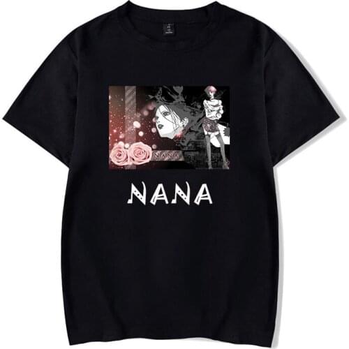 Japanese Anime Nana Osaki T-Shirts Fashion Woman Men Top Short Sleeves Cotton Printed Girl Harajuku Manga O-neck Streetwear Tees