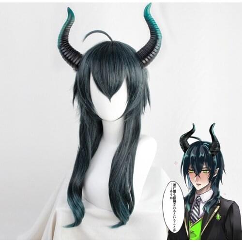 Game Twisted-Wonderland DIASOMNIA Malleus Cosplay Horns Wig Head Clip Headwear Hairwear Cosplay Props Accessories
