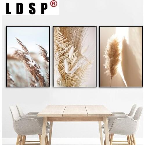 LDSP Canvas Painting Flower Plant Wheat Nordic HD Posters And Prints Modern Wall Pictures For Living Room Home Decoration