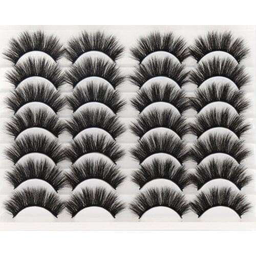 5/10/14 pairs Mink 3D False Eyelashes,Fluffy false eyelashes wholesale，No cruelty natural mink eyelashes extension makeup