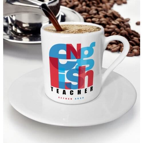 Personalized English Teacher Turkish coffee Cup-1