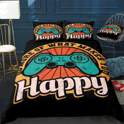 Do More Makes You Happy Duvet Cover Twin/Queen/King Size Luxury Comforter Bedding Set With Pillowcase Home Bed Decora